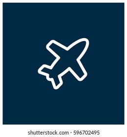 Airplane vector icon