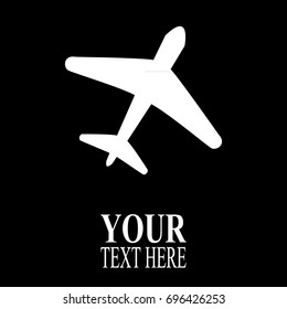 Airplane vector icon