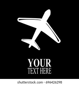 Airplane vector icon