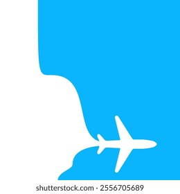 Airplane vector icon for aviation, airlines, and aerospace sectors.






