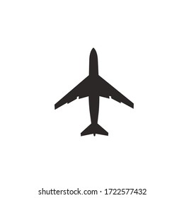 airplane vector icon black design