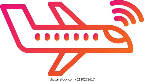 Airplane Vector Icon Design Illustration