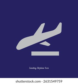 Airplane Vector Icon – Flight, Aviation, Travel Symbol in Flat Design