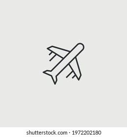 airplane vector icon flight transport