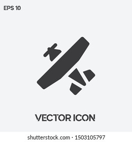 Airplane vector icon illustration. Ui/Ux. Premium quality.