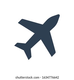 Airplane vector icon in illustrator eps 10