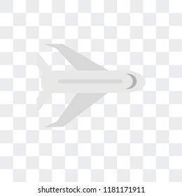 Airplane vector icon isolated on transparent background, Airplane logo concept