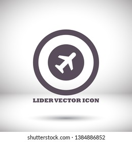 airplane vector icon. lorem ipsum Flat Design JPG
