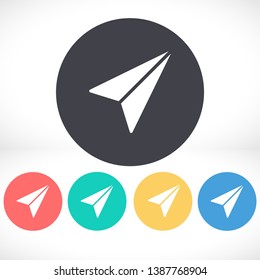 airplane vector icon. lorem ipsum Flat Design JPG