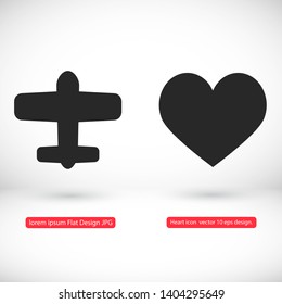 airplane vector icon. lorem ipsum Flat Design JPG