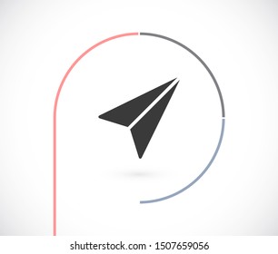 airplane vector icon. lorem ipsum Flat Design JPG