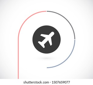 airplane vector icon. lorem ipsum Flat Design JPG