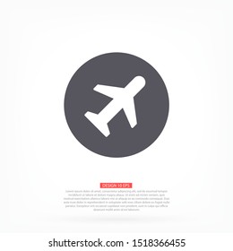 airplane vector icon. lorem ipsum Flat Design JPG