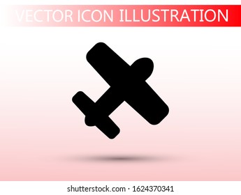 airplane vector icon. lorem ipsum Flat Design JPG