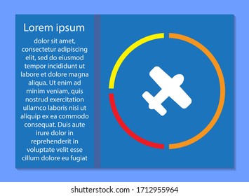 airplane vector icon. lorem ipsum Flat Design JPG