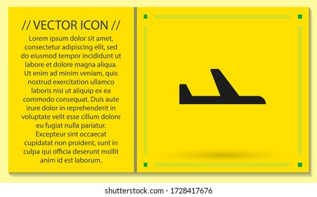 airplane vector icon. lorem ipsum Flat Design JPG