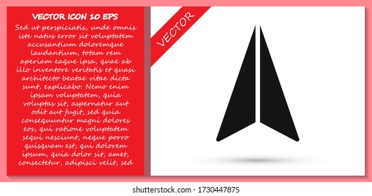 airplane vector icon. lorem ipsum Flat Design JPG