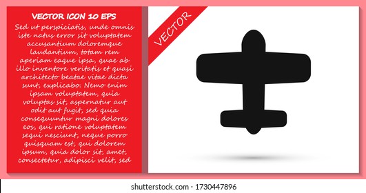 airplane vector icon. lorem ipsum Flat Design JPG