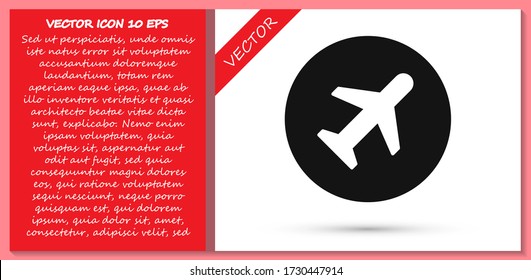airplane vector icon. lorem ipsum Flat Design JPG