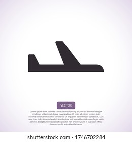 airplane vector icon. lorem ipsum Flat Design JPG