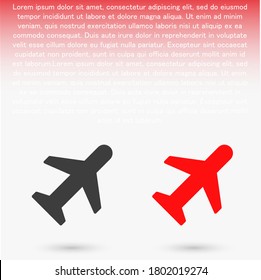 airplane vector icon. lorem ipsum Flat Design JPG