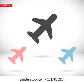 airplane vector icon. lorem ipsum Flat Design JPG