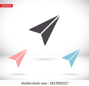 airplane vector icon. lorem ipsum Flat Design JPG
