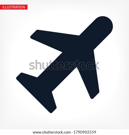 airplane vector icon. lorem ipsum Flat Design JPG