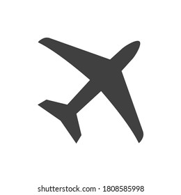 airplane vector icon on white background. EPS10
