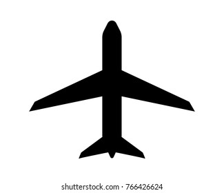 airplane vector icon pictogram silhouette
