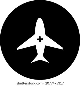 airplane - Vector icon, Plane vector icon. Airplane symbol in trendy flat style. Aircraft sign.