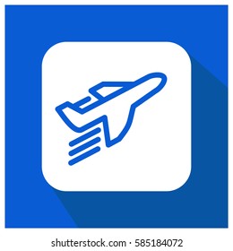 Airplane vector icon, plane symbol. Modern, simple flat vector illustration for web site or mobile app