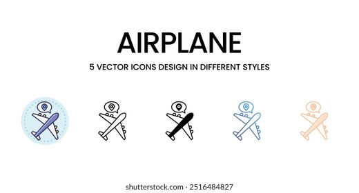 Airplane vector icon ready to use vector illustration