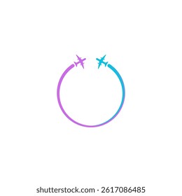 airplane vector icon is showing the travel experience