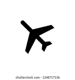 airplane vector icon. airplane sign on white background. airplane icon for web and app