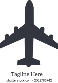 Airplane vector icon with simple design. Airplane icon. airplane symbol. airplane logo.