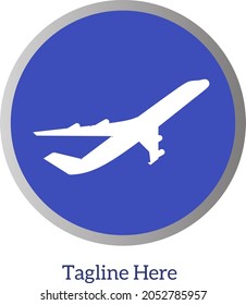 Airplane vector icon with simple design. Airplane icon. airplane symbol. airplane logo.