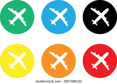 airplane vector icon - simple flat design in airport sign style - airplane, aircraft, aeroplane vector illustration	