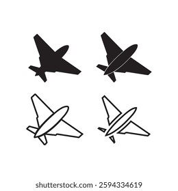 Airplane Vector Icon  Simple  Modern Travel Symbol
Flight Airplane Silhouette Minimalist Aviation Logo
Jet Plane Vector Illustration Travel Transportation Icon