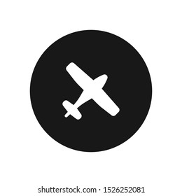 Airplane vector icon, simple sign for web site and mobile app.