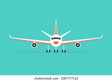 Airplane. Vector illustration.