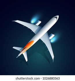 Airplane Vector Illustration