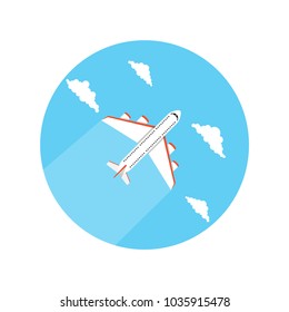 Airplane. Vector illustration.
