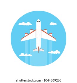 Airplane. Vector illustration.