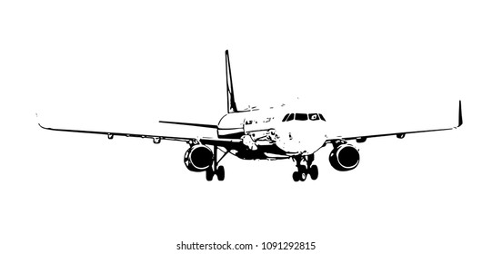 Airplane vector illustration