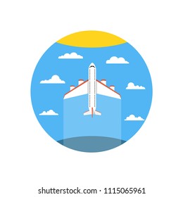 Airplane. Vector illustration.