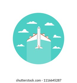 Airplane. Vector illustration.