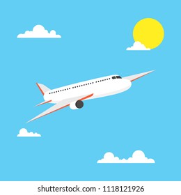 Airplane. Vector illustration.