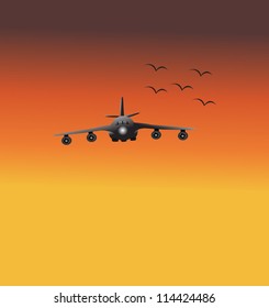 Airplane vector illustration