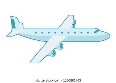 Airplane vector illustration